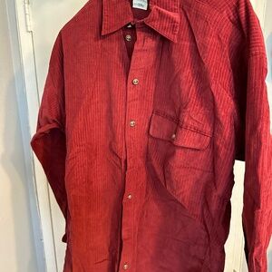 Versace Long Sleeve Red Button Up Size XS